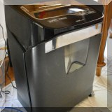 E09. Staples titanium cutter shredder 23”h x 16”w x 12”d - $40